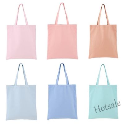 【hot sale】ஐ C16 Ready Stock Women Hand Bag Tote Bag Candy Colour Canvas Shoulder Bags Large Capacity Travel Casual Bags Unisex Shoulder Bag