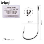 TG phổ Móc Câu Cá Bộ ống thép carbon cao cá phi lê móc kim loại mềm Lưỡi