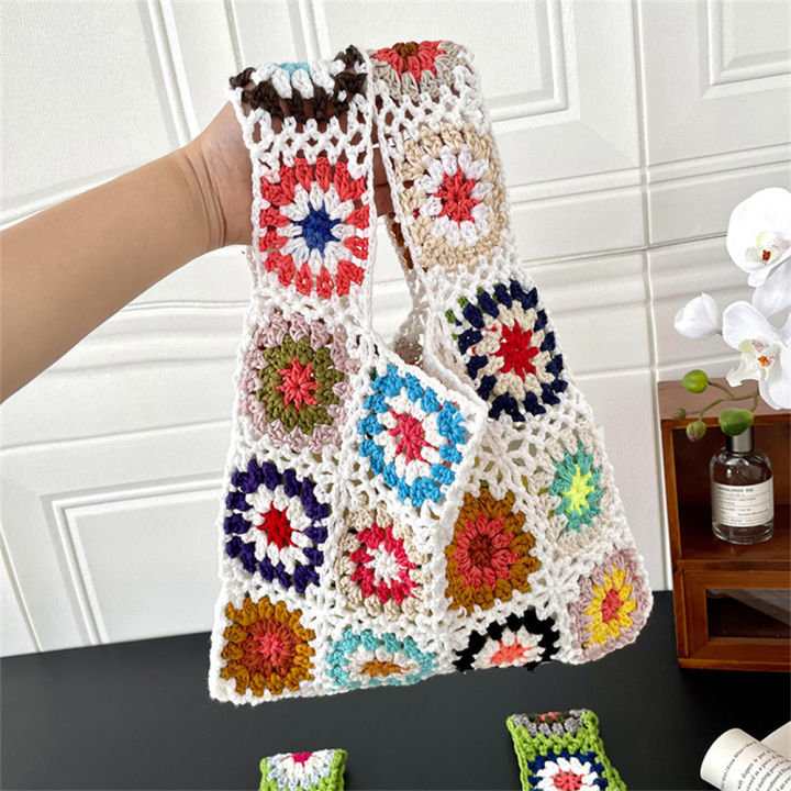 bohemian-style-knitting-tote-flower-crochet-travel-shopper-bag-ethnic-style-beach-bag-flower-crochet-shoulder-bag-designer-hollow-knitting-tote