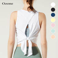 OZONE CROSS BACK TANK เสื้อแขนกุด ออกกำลังกาย มีให้เลือก 7 สี ผลิตจากผ้าQuick-Dry รุ่น WS1006 เสื้อกีฬาหญิง