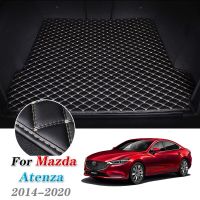 Alas Bagasi Mobil หนังสำหรับ Mazda Atenza 2014-2020แผ่นปูรถยนต์รถลำเลียงลำต้นห้องเก็บสัมภาระทนต่อสิ่งสกปรก Keset Mobil