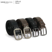 Louis Montini (SANCHEZ) เข็มขัดผู้ชายหนังวัวแท้ เข็มขัดหนังวัวลายลิ้นจี่ Men Belts MGN186