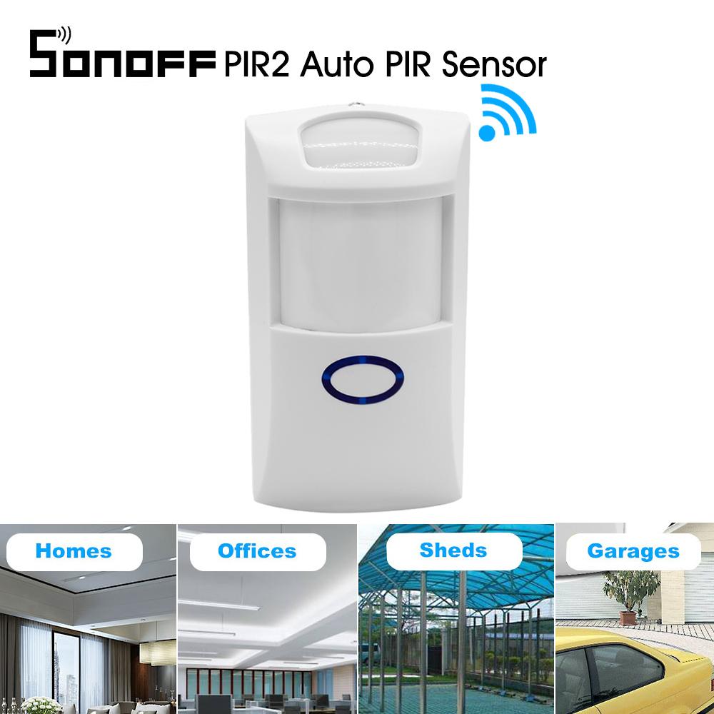 Docooler Sonoff PIR2 Dual Infrared PIR Sensor IR Wireless Motion Detector Smart Home Automation Security Alarm System for Alexa Google Home 