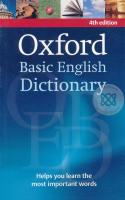 Bundanjai (หนังสือคู่มือเรียนสอบ) Oxford Basic English Dictionary 4th ED (P)