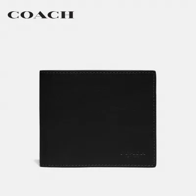 COACH กระเป๋าสตางค์ผู้ชายรุ่น 3-In-1 Wallet สีดำ 97739 BLK