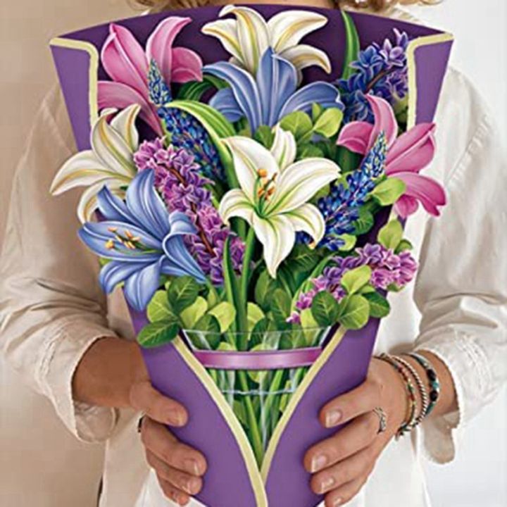 pop-up-cards-life-sized-forever-flower-bouquet-3d-popup-greeting-cards-with-note-card-and-envelope