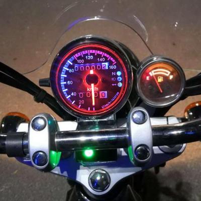 ร้อนขายรถจักรยานยนต์ S Peedometer คลาสสิกที่ละเอียดอ่อน12โวลต์รถจักรยานยนต์ S Peedometer วัดระยะทางที่มีเกียร์เป็นกลางเลี้ยวตัวบ่งชี้