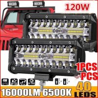 [TYEE Automotive Products] 120W 7นิ้วคานไฟบาร์ LED จุดน้ำท่วมสำหรับรถ SUV ออฟโรดสปอตไลท์ออฟโรดรถบรรทุก