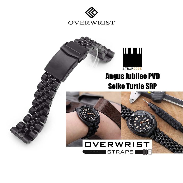 22mm Super-J Louis Metal Watch Band for Seiko New Turtles SRP777 SRPA21 Brushed