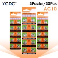 【Deal of the day】 YCDC 30Pcs LR1130 AG10 V10GA โทรศัพท์มือถือนาฬิกา Remote ปุ่มเหรียญ189 389 390 LR54อัลคาไลน์ทิ้ง