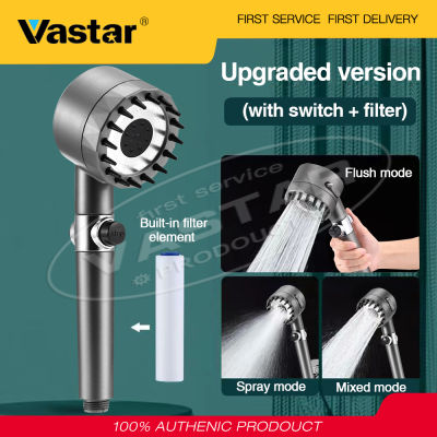 Vastar หัวฝักบัว3 In 1,พร้อมสายยางความดันสูงฝักบัวอาบน้ำ3โหมดสเปรย์ใช้มือถือประหยัดน้ำฝักบัวอาบน้ำพร้อมที่จับแบบฟรีเจาะรูสำหรับชุดห้องน้ำฝักบัวชุดน้ำฝนอเนกประสงค์