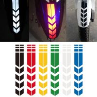 ✴ Motorcycle Arrow Stripe Sticker Fender Paste Reflective Stickers Waterproof Oilproof Safety Warning Tape Decal Motorcycles Decor