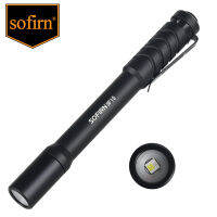 Sofirn ไฟฉายยูวี SF15 405nm สีม่วงสีขาวแบบพกพาไฟฉายขนาดเล็ก AAA UV สำหรับตรวจจับ/กระดาษเงิน/สัตว์เลี้ยง/คราบปัสสาวะ