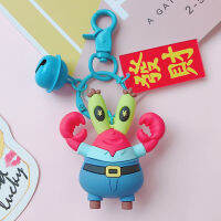 ฟองน้ำ-Bobs หญิง Keychain Lady จี้การ์ตูนน่ารักตุ๊กตาสามมิติจี้โทรศัพท์มือถือกระเป๋าโทรศัพท์พวงกุญแจจี้ของขวัญขนาดเล็กแฟชั่นบุคลิกภาพ