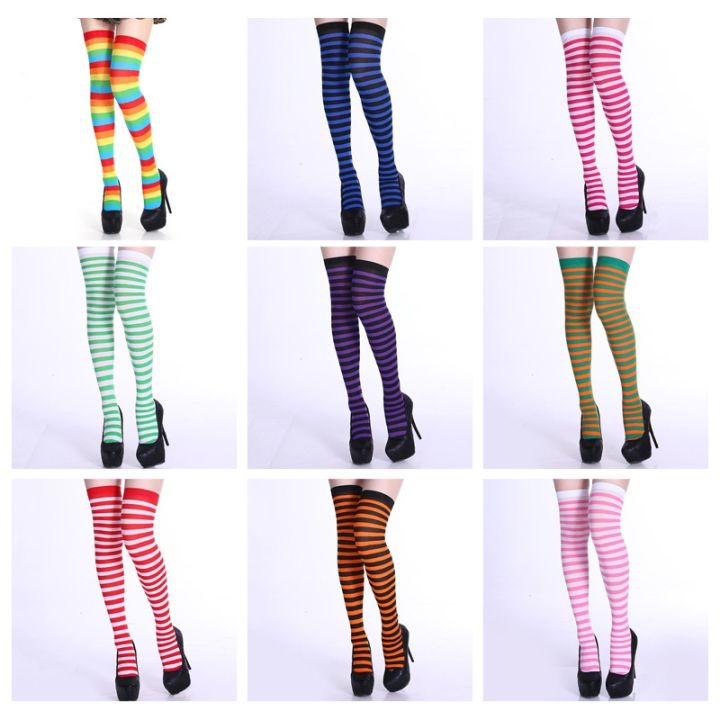 cc-new-striped-over-the-knee-socks-colorful-night-street-personality-thigh-tube-stocking
