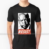 John Lewis Resist For Men Women T Shirt Tops Summer Cotton T   Shirts Big Size S   6XL John Lewis Civil Rights Icon Hero March XS-6XL