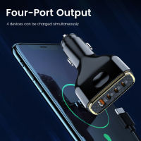 Olaf 4พอร์ต80W Car Charger Fast Charging Type C Charger Car Adapter สำหรับ 13 12 Xiaomi P50 P40 Samsung PD QC3.0