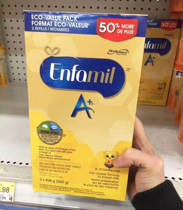 จุด Enfamil A + Mead Johnson นมผงสำหรับทารกระยะที่1 992G ที่มีแคลเซียมสูง Dha Lazada.co.th