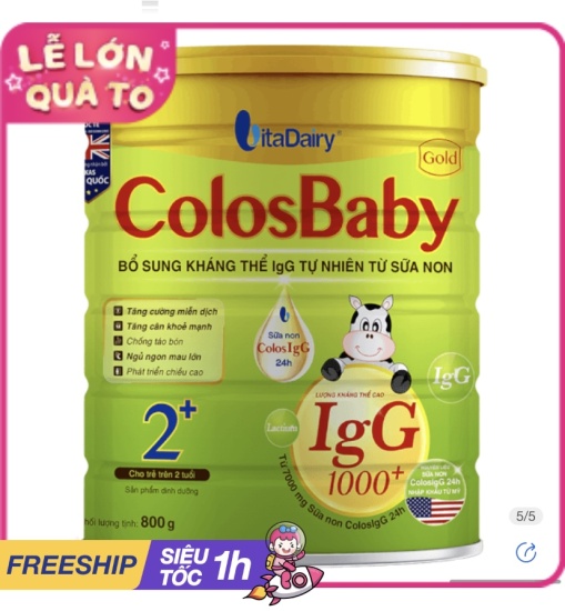 Sữa colosbaby gold 2+ 800g trên 2 tuổi - ảnh sản phẩm 4