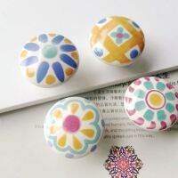 ✥✳☇ 1PC Cute Child Nordic Ceramic Single Round Knobs Wardrobe Kitchen Garden Door Handle Modern Cabinet Handle With Screw