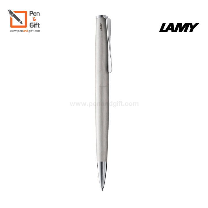 lamy-studio-ballpoint-pen-medium-point-brushed-black-imperialblue-palladium-ปากกาลูกลื่น-ลามี่-สตูดิโอ-สีเงินด้าน-ดำ-อิมพีเรียลบลู-พาราเดียม-พร้อมกล่องและใบรับประกัน-penandgift