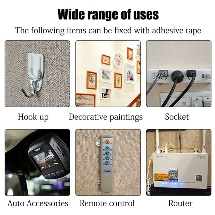 tape-strips-10-20pcs-double-sided-self-adhesive-frames-hanging-non-mark-paste-freely-waterproof-super-load-bearing-home-supplies-adhesives-tape