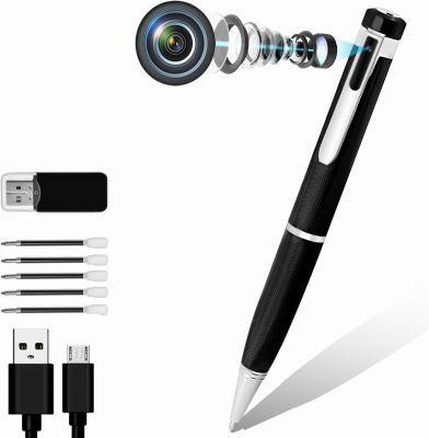TKQTZ Camera Pen, 64GB Spy Pen Camera 1080P with Loop Recording &amp; Picture Taking, Mini Spy Hidden Camera Pen with Motion Detection, Body Camera for Business Meeting &amp; Classroom Learning