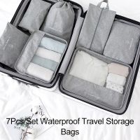 Limited Time Discounts 7Pcs/Set Travel Organizer Bags Suitcase Packing Set Storage Cases Portable Luggage Organizer Clothes Shoes Packing Cube Bag
