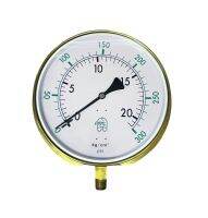 เกจ์วัดแรงดัน (Pressure gauge) หน้าปัด 10 นิ้ว มีแแปลน เกลียว 1/2 นิ้ว ออกล่าง สินค้าไต้หวันแท้