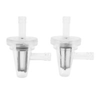 【cw】Motorcycle accessories 2X Universal Motorcycle Right Angle (90 Degree) Fuel Filter Fits 1/4 quot; 6Mm 7Mm Hose Lines White !