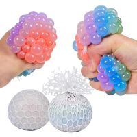 Anti-Stress Ball Funny Fruit Slice Grape Squeeze Mood Autism Kids Adult Play Vent Toys For Gift Wholesale