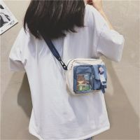 【Lanse store】Korea cute small bag girl heart soft students shoulder Japanese Harajuku messenger Pure Color Kawaii Crossbody Bags