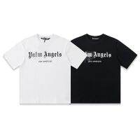 Palm Angles Palm Angel New Splashing Ink Hot Diamond Logo Couple Loose Casual Round Neck Short-Sleeve T-Shirt T-Shirt. เสื้อยืดคอกลมแขนสั้น