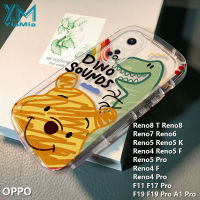 YiaMia เคสโทรศัพท์ดินสอสีสุดน่ารักสำหรับ OPPO Reno8 T Reno8 Reno7 Reno6 Reno5 Reno5 K Reno5 Reno4 F Reno4 Pro F17 F19 F19 Pro A1โปร์การ์ตูนกราฟฟิตีกล้องที่มีความแม่นยำเคสโทรศัพท์นิ่มฝาหลัง TPU