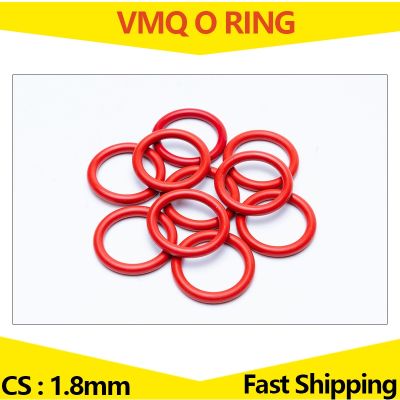 Karet silikon merah putih cincin segel VMQ perbaikan kerangka segel minyak Gasket O cincin pencuci WD 1.8mm ID 1.6 mm-60 mm