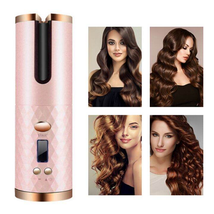 Wireless Automatic Hair Curling Portable USB Rechargeable Hair Curler LCD Display Fast Curling Hair Styler Tool Wireless Automatic Hair Curling Portable USB Rechargeable Hair Curler LCD Display Fast Curling Hair Styler Tool