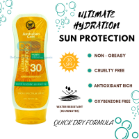 AUSTRALIAN GOLD ULTIMATE HYDRATION LOTION SUNSCREEN SPF 30 237ml. ออสเตรเลี่ยน โกลด์ กันแดดพร้อมบำรุงผิว สูตรกันน้ำ