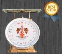 ** ส่งฟรี Kerry **Best Seller Kitchen Scales 20 KG เครื่องชั่งสปริง ขนาด 20 กิโล สิงห์คู่สมอ จานแบน