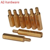 Single head hexagonal copper column hexagonal isolation column Yin and Yang column hollow stud M4 50PCS