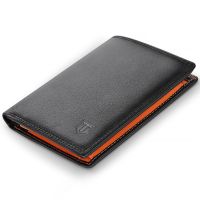 ZZOOI TEEHON Wallets Mens RFID Blocking Genuine Leather with 12 Credit Card Holders Coin Pocket 2 Banknote Compartments ID Window
