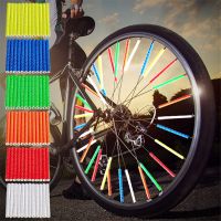 12pc Rim Spoke Clip Night Safety Warning Reflective Reflector Strip MTB Cycling Accessories