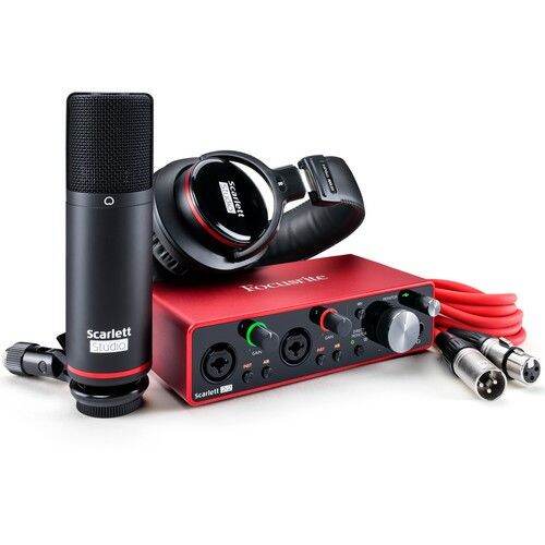 Focusrite Scarlett 2i2 Studio 2x2 USB Audio Interface with