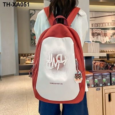 and senior high school students large-capacity durable middle student schoolbag niche unpopular backpack does the style university