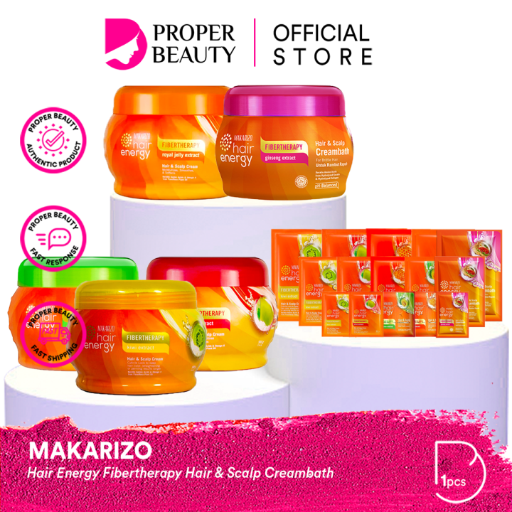 Makarizo Hair Energy Fibertherapy Hair Scalp Creambath Indonesia