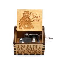 Wooden Hand Crank Queen Davy Jones Swan Lake Music Box Vintage Handmade Music Box Best Gift for Friends Jewelry Music Boxes