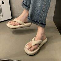 【CC】✁◘  New Thick Heightening Flip-flops Toe Clip Slippers Wear Sandals