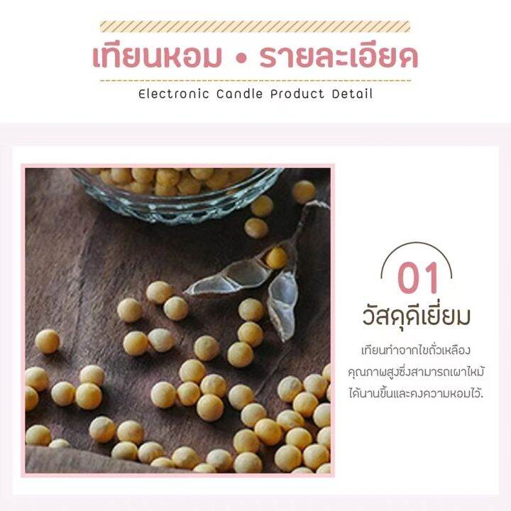 candle-เทียนหอมอโรม่า-เทียนไขถั่วเหลืองธรรมชาติ-หอมมาก-ไร้ควัน-เทียนหอมระเหย-ปรับอากาศในห้อง-ดอกไม้-เทียน-อโรม่า