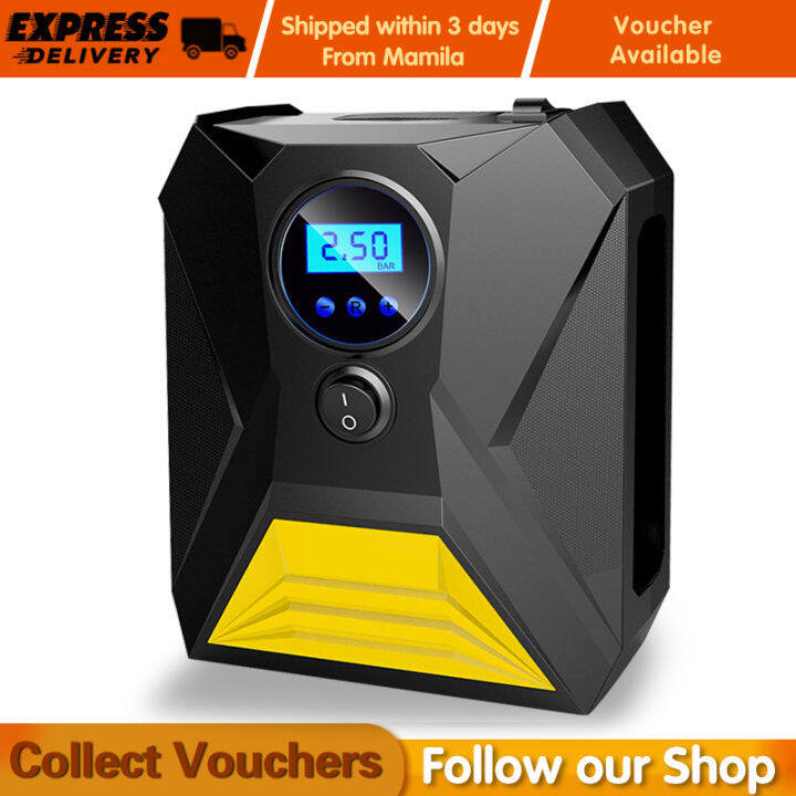 Portable Digital tire inflator 12V air compressor car tire pressure