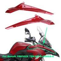 แผ่นครอบแผงด้านข้างหน้ารถจักรยานยนต์สีแดง ABS สำหรับ Benelli TRK502X TRK502 BJ500GS-A