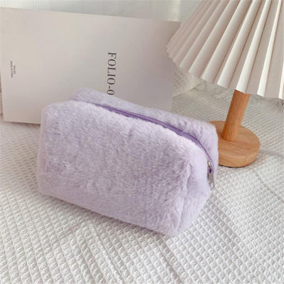 1Pcs Make Up Organizer Necessaries Case Travel Soft Cosmetic Solid Color Women Makeup Bag